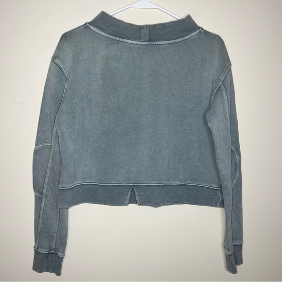 Free People Exposed Seam Blue Gray Pullover Size XS - Picture 12 of 12